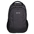 Kenneth Cole R-Tech Double Compartment Backpack With 17" Laptop Pocket, Charcoal