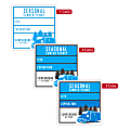 Custom Printed Outdoor Weatherproof 1-, 2- Or 3-Color Labels And Stickers, 4" x 4" Square, Box Of 250 Labels