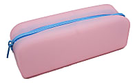 Office Depot® Brand Silicone Pencil Pouch, 2-3/8" x 7-7/8", Light Pink 1 thumbnail image