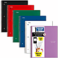 Mead® Five Star® Spiral Notebooks, 1 Subject, College Ruled, 100 Sheets, Assorted, Pack Of 6 1 thumbnail image