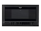 Sharp R-1210 - Microwave oven - built-in - 1.5 cu. ft - 1100 W - smooth black