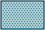 Carpets for Kids® KID$Value PLUS™ Super Stars Decorative Rug, 6' x 9', Dark Blue