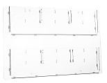 Alpine Adjustable Pockets Hanging Magazine Rack, 23”H x 29”W x 2”D, Clear 1 thumbnail image
