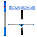 Gritt Commercial Pro Window Washing Kit With Squeegee, Washer And Pole, 18" Squeegee And Washer/20" Pole, Multicolor, Pack Of 2 Kits 1 thumbnail image