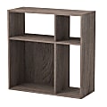 Homestar North America Asymmetrical Cube Storage Bookcase, Beige 1 thumbnail image