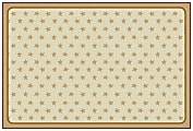 Carpets for Kids® KID$Value PLUS™ Super Stars Decorative Rug, 6' x 9', Tan