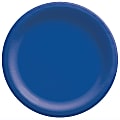 Amscan Paper Plates, 10”, Bright Royal Blue, 20 Plates Per Pack, Case Of 4 Packs