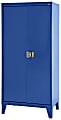 Sandusky® Extra Heavy-Duty Storage Cabinet, 79"H x 46"W x 24"D, Blue