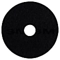 3M™ 7200 Stripping Floor Pads, 16" Diameter, Black, Box Of 5