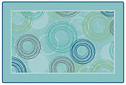 Carpets for Kids® KIDSoft™ Raindrop Ripples Decorative Rug, 6' x 9', Blue 1 thumbnail image