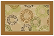 Carpets for Kids® KIDSoft™ Raindrop Ripples Decorative Rug, 4' x 6', Brown