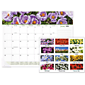 2024 AT-A-GLANCE® Panoramic Floral Monthly Desk Pad Calendar, 21-3/4" x 17", January To December 2024, 89805