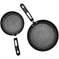 THE ROCK™ By Starfrit® Aluminum Nonstick Fry Pans With Bakelite® Handles, Black, Set Of 2 Fry Pans 1 thumbnail image