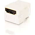 C2G Snap-In Keystone Module - Modular insert - HDMI - white 1 thumbnail image