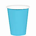 Amscan 68015 Solid Paper Cups, 9 Oz, Caribbean Blue, 20 Cups Per Pack, Case Of 6 Packs