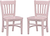 Linon Merrium Kids Chairs, Pink, Set Of 2 Chairs
