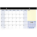AT-A-GLANCE® QuickNotes Compact 13-Month Desk Calendar, 18" x 11", January 2022 To January 2023, SK71000