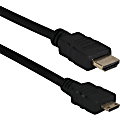 QVS High-Speed HDMI To Mini HDMI With Ethernet 1080p HD Camera Cable, 6.56'