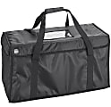 American Metalcraft Deluxe Polyester Insulated Delivery Bags, 24"H x 12"W x 24"D, Black, Pack Of 10 Bags