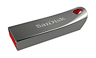 SanDisk® Cruzer™ Force USB 2.0 Flash Drive, 32GB, Red/Silver, SDCZ71-032G-A46