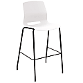 KFI Studios Imme Stacking Bar Stool, White/Black