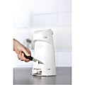Brentwood Electric Can Opener With Built-in Bottle Opener And Knife Sharpener, White