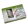 StalkMarket Compostable Assorted Cutlery, Pearlescent White, 24 Utensils per Box, Case of 24 Boxes 