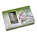StalkMarket Compostable Assorted Cutlery, Pearlescent White, 24 Utensils per Box, Case of 24 Boxes  1 thumbnail image