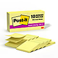 Post-it Super Sticky Pop Up Notes, 3 in x 3 in, 10 Pads, 90 Sheets/Pad, 2x the Sticking Power, Canary Yellow