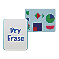 Flipside Combination Flannel/Non-Magnetic Dry-Erase Whiteboard Bulletin Board, 24" x 36", Blue/White 1 thumbnail image