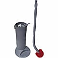 Unger® Ergo Toilet Brush System, Gray/Red