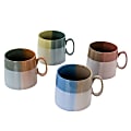 Gibson Home Glasgow 4-Piece Fine Ceramic Cup Set, 19.5 Oz, Multicolor 1 thumbnail image