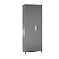 Ameriwood Home Camberly Tall Asymmetrical Cabinet, 74-5/16”H x 28-5/8”W x 15-7/16”D, Gray