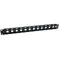 Eaton Tripp Lite Series 12-Port 1U Rack-Mount Unshielded Blank Keystone/Multimedia Patch Panel, RJ45 Ethernet, USB, HDMI, Cat5e/6 - N062012KJ 1 thumbnail image