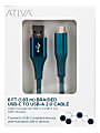 Ativa® USB Type-C To USB Type-A Cable, 6', Emerald, 45398 1 thumbnail image