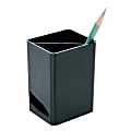 Office Depot® Brand 2-Compartment Pencil Cup, Black 1 thumbnail image