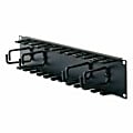 APC 2U Patch Cord Organizer - Cable Manager - Black - 2U Rack Height