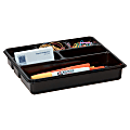 Office Depot® Brand 6-Compartment Utility Tray, 8" x 9", Black
