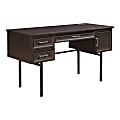 Office Star™ Jefferson 54"W Executive Computer Desk With Power And Lockdowel™ Fastening System, Espresso 1 thumbnail image