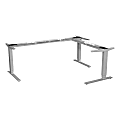 Lorell™ Quadro Workstation Sit-to-Stand 3-Leg Base, Silver