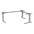 Lorell™ Quadro Workstation Sit-to-Stand 3-Leg Base, Silver 1 thumbnail image