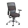 OFM AirFlo Series Fabric Chair, Black/Black-Silver