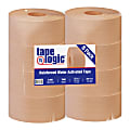 Tape Logic® Reinforced Water-Activated Packing Tape, #7500, 3" Core, 3" x 125 Yd., Kraft, Case Of 8