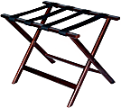CSL Economy Wood Luggage Racks, 19-1/2”H x 26”W x 17"D, Cherry Mahogany/Black, Pack Of 6 Racks 1 thumbnail image