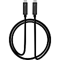 SIIG Thunderbolt 3 40Gbps Active Cable - 1M - First End: 1 x USB Type C Male Thunderbolt 3 - Second End: 1 x USB Type C Male Thunderbolt 3 - 5 GB/s - Black - TAA Compliant