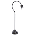 Office Depot® Brand Halogen Gooseneck Floor Lamp, Matte Black 1 thumbnail image
