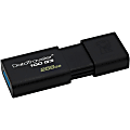 Kingston 256GB DataTraveler 100 G3 USB 3.0 Flash Drive - 256 GB - USB 3.0 Type A - Black - 5 Year Warranty - 1
