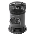 Honeywell® Fan-Assisted Mini Tower Surround Heater, 12 1/4"H x 9"W x 9 3/4"D, Gray 1 thumbnail image
