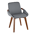 LumiSource Cosmo Chair, Walnut/Gray