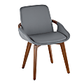 LumiSource Cosmo Chair, Walnut/Gray 1 thumbnail image